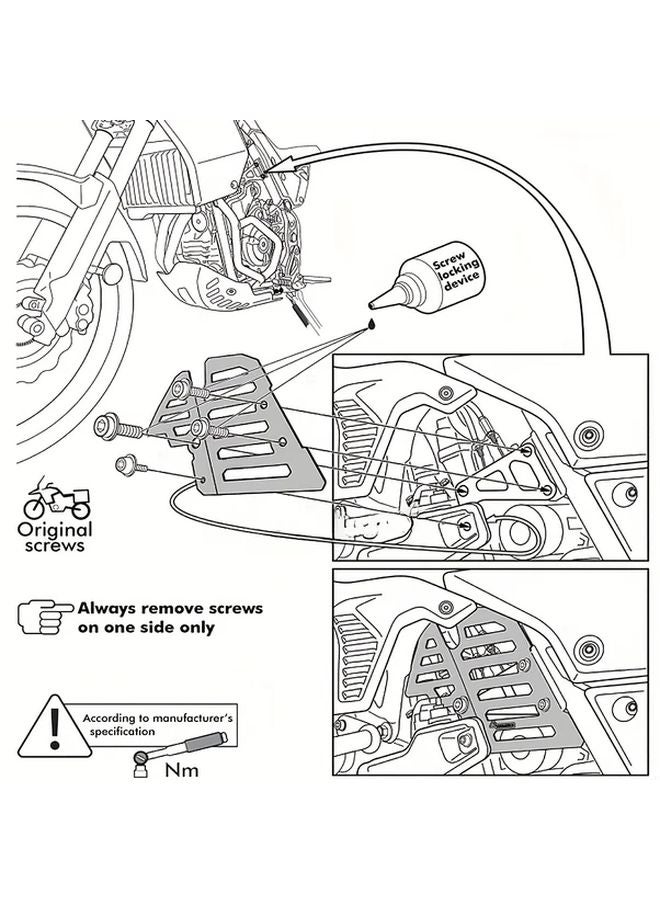 قضبان الحماية من التصادم للمحرك الأسود لـ Yamaha Tenere 700 XTZ700 2019 2021 - Image 5